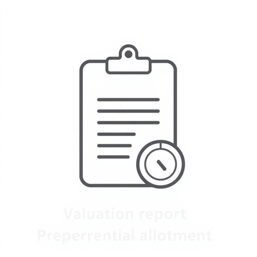 Valuation Report For Preferential Allotment