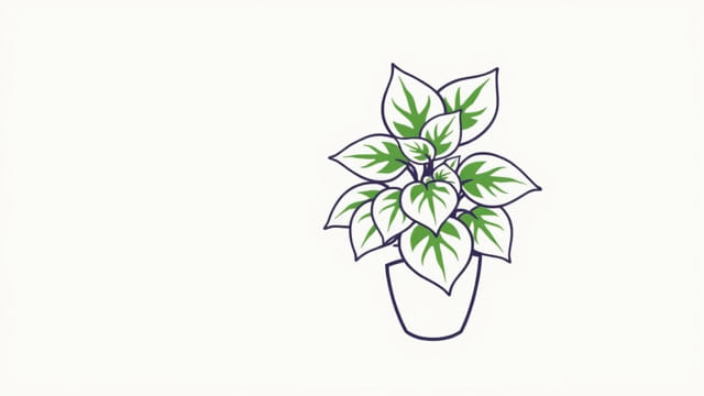 Variegated Snow Capped Begonia