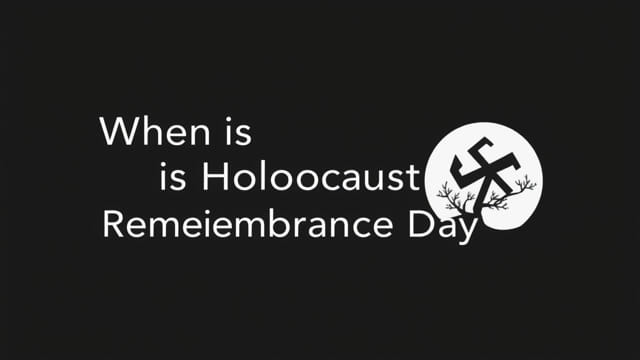 When Is Holocaust Remembrance Day