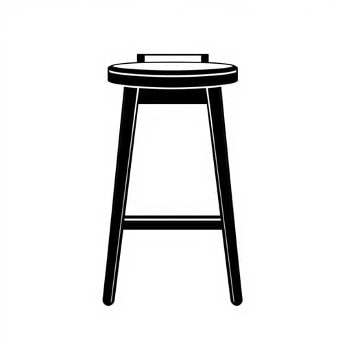 Workshop Stool With Backrest