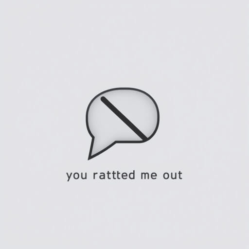 You Ratted Me Out Meaning