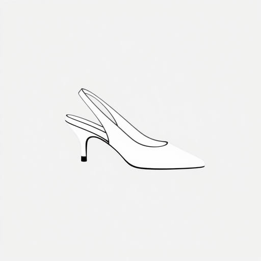 Zara Kitten Heel Slingback Shoes