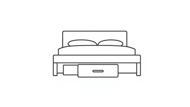 Bed with Drawers Underneath