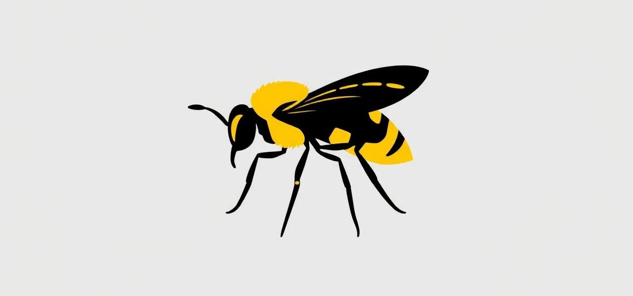 Black and Yellow Mud Dauber