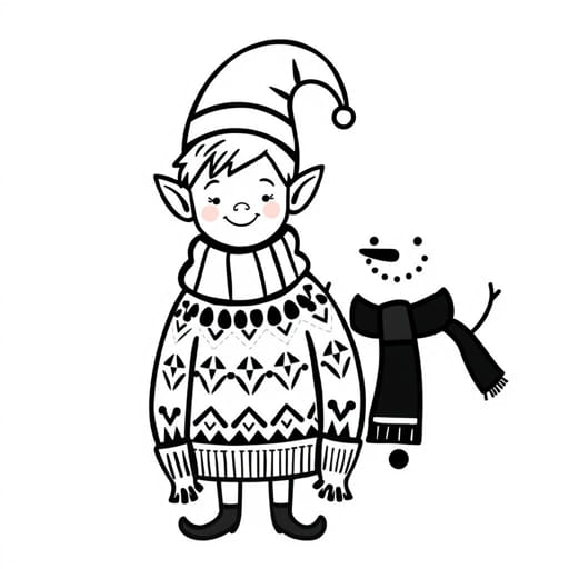 elf sweater snowman blooket