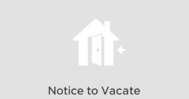 Example of Notice to Vacate
