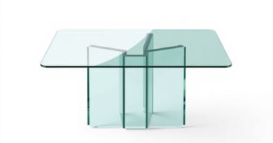 Glass Stowaway Dining Table