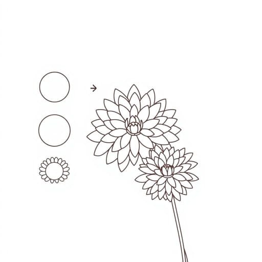 How to Draw a Chrysanthemum