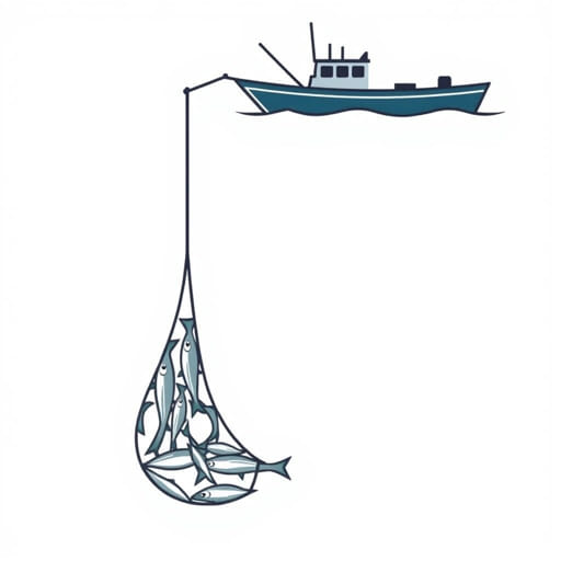 How to Empty Trawl Net Dredge