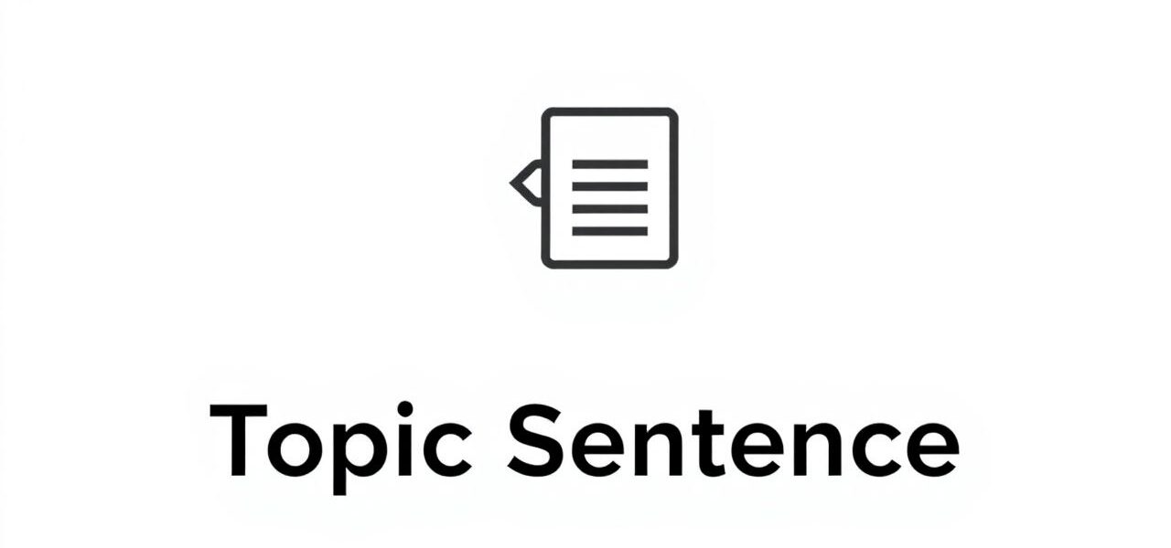 How to Write a Topic Sentence