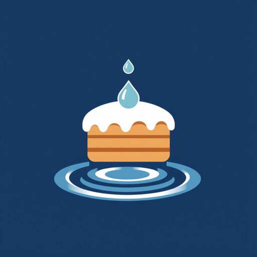 Japanese Water Droplet Cake