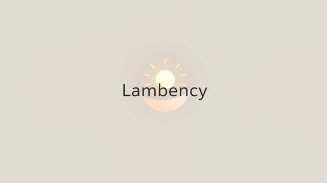 Lambency Meaning in English