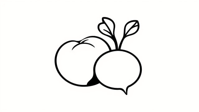 metaphor white peach turnip