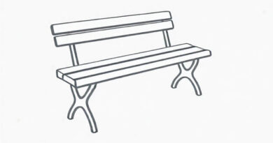 Outdoor Bench with Backrest