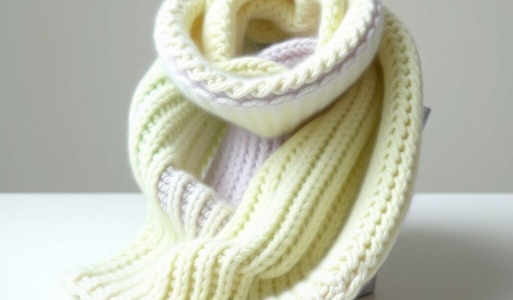 Scarf in Stockinette Stitch