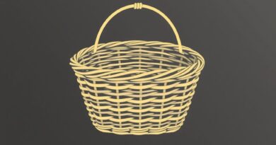 What is a wickerwork basket