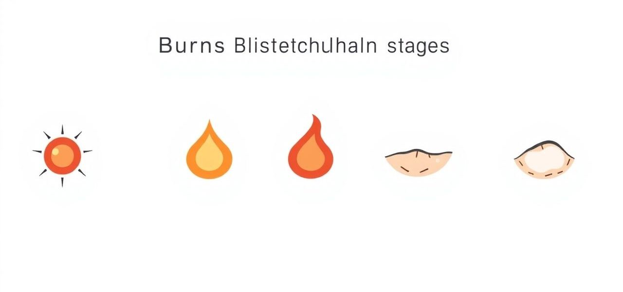 Burn Blister Healing Stages