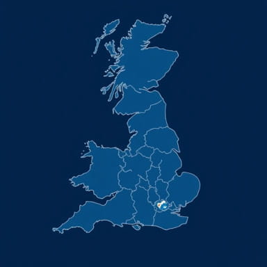 England Map Showing Counties