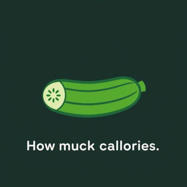 How Much Calories In 1 Cucumber