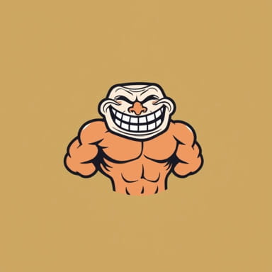 Muscle Man Troll Face