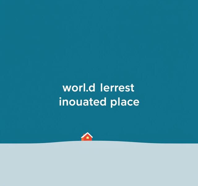 World'S Coldest Inhabited Place