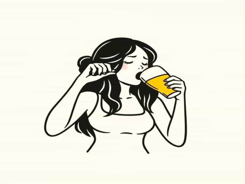 Chugging Us Open Girl