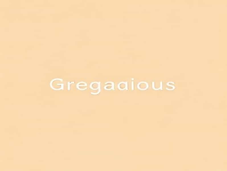 Correct Spelling Of Gregarious