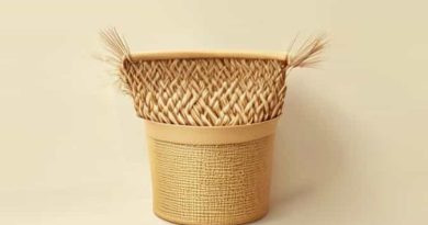 Brightroom Woven Bulrush Bin