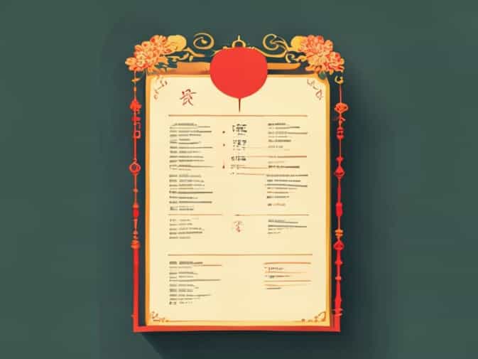 Chinese Wedding Dowry List