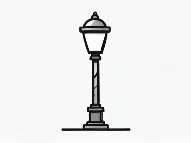 How To Draw A Street Lamp