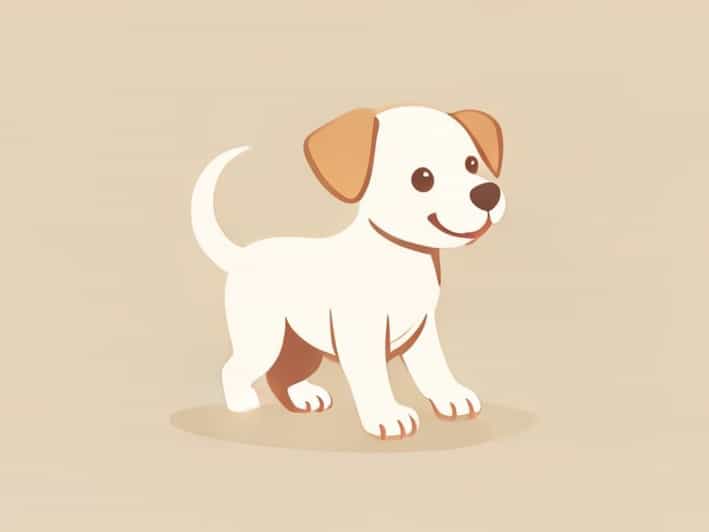 The Puppy Wagged Its Tail Quickly