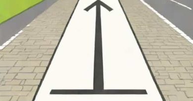 Sign For Contraflow Cycle Lane