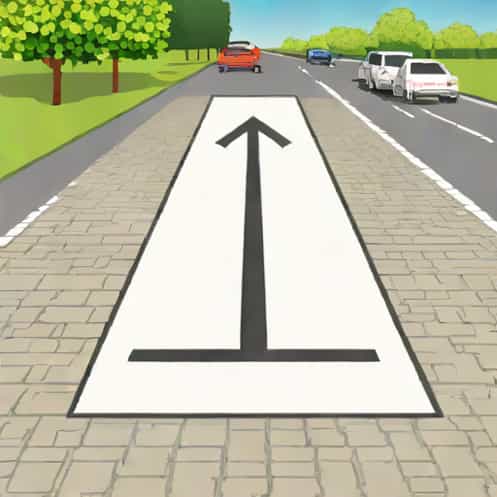 Sign For Contraflow Cycle Lane