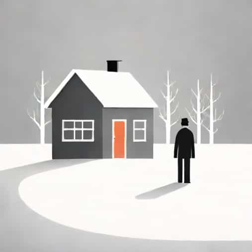 A Winter Mystery Where Is The Shadowy Figure
