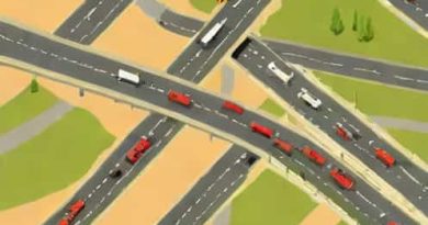 Going Through A Contraflow System On A Motorway