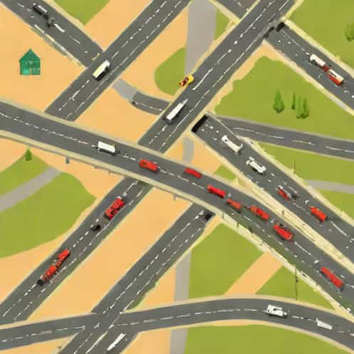 Going Through A Contraflow System On A Motorway