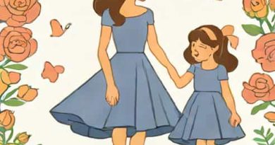 Mother Daughter Twinning Dresses For Birthday Party