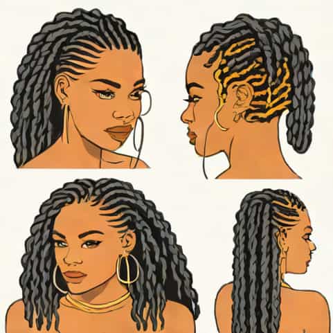 Natural Cornrow Hairstyles For Adults With Natural Hair