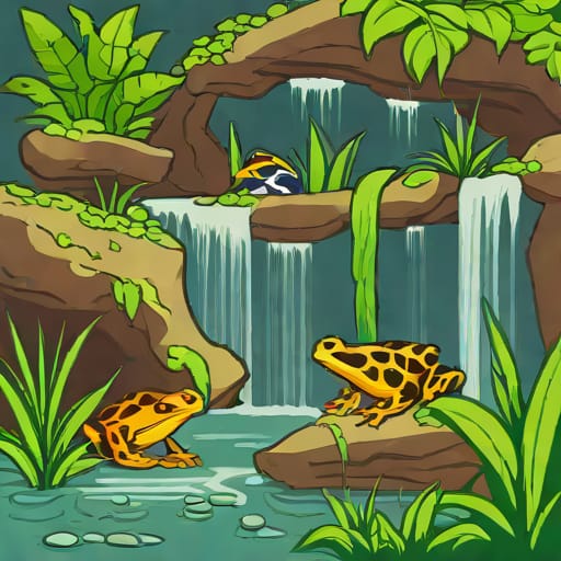 Dart Frog Vivarium With Waterfall