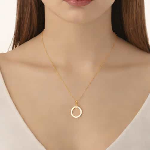 Elisa Gold Pendant Necklace