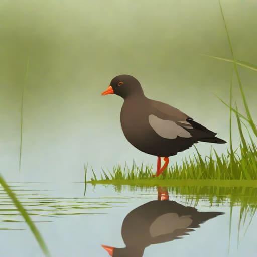 Eurasian Moorhen Juvenile