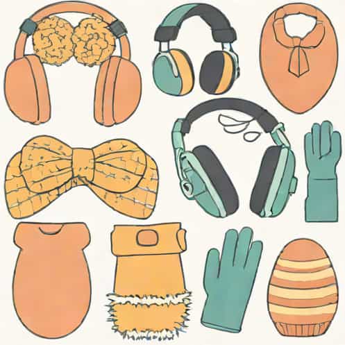 Girls Earmuff And Glove Set