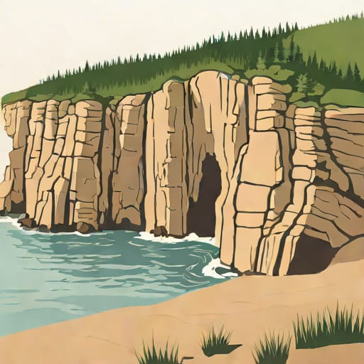 Joggins Fossil Cliffs Bay Of Fundy
