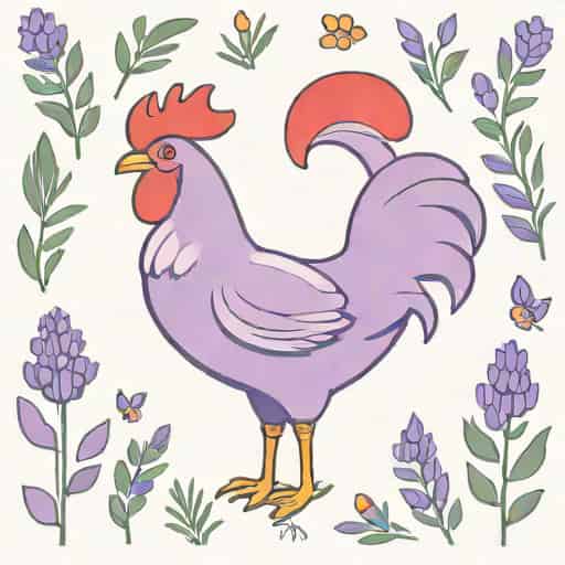 Lavender Leghorn Chicken