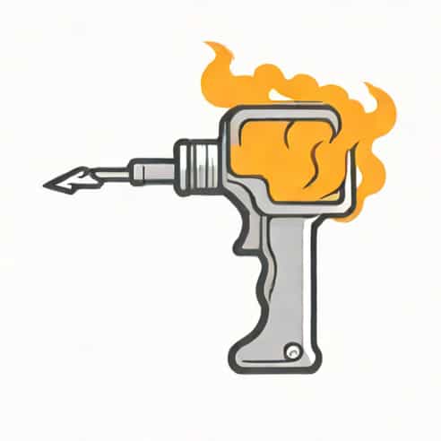 Melting Lead With Blowtorch